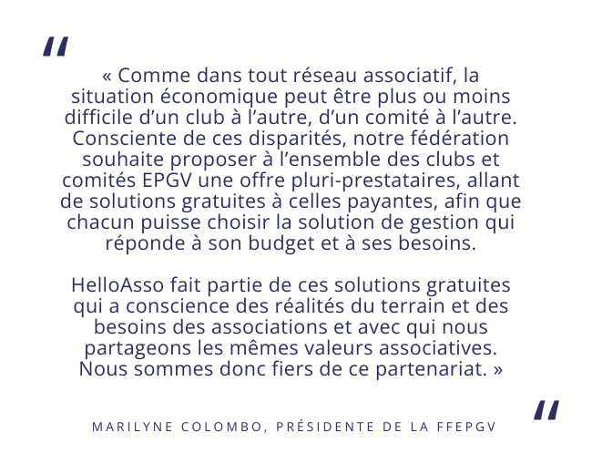 Citation de la Présidente de la FFEPGV